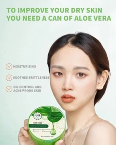 Aloe Vera Gel - 99% Pure Organic Soothing Moisturizing Skin Care Lotion - Picture 1 of 12