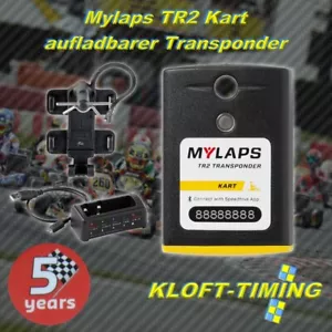Mylaps TR2 Kart Transponder inkl. 5 Jahre Funktion aufladbar inkl. Zubehör NEU - Bild 1 von 3