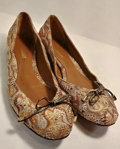 Missoni Multi-Colored Fabric Leather Bow Tie Ballet Flats Women's US 8/ EUR 38,5 - Picture 1 of 10