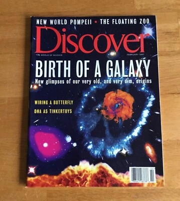 Discover Magazine February 1997 Birth of a Galaxy No Label Newsstand - Image 1 of 2