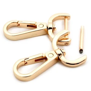 Detachable Swivel Hooks Gold 1" Snap Hook Fashion Clips 4 PCS - Picture 1 of 5