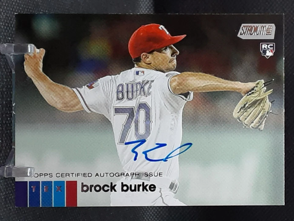 BROCK BURKE 2020 STADIUM CLUB AUTO ROOKIE RANGERS T# - Image 1 of 1