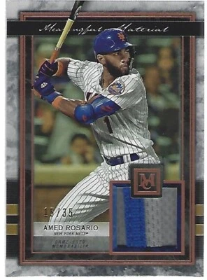 2020 Topps Museum Collection Meaningful Material Amed Rosario Patch #ed 15/35 - Image 1 of 2
