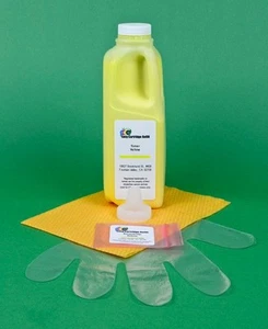 Toner Refill Kit w/Chip For Yellow Okidata C9600 C9800 42918901 460gr. 15K Pages - Picture 1 of 1