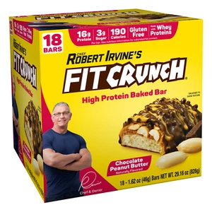 Chef Robert Irvine's Fit Crunch Chocolate Mantequilla de Maní Proteína de Suero 18 quilates NUEVO - Imagen 1 de 2