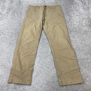 Kenneth Cole Reaction Straight Chino Pants Men's Size 31X28 Tan Slash Pocket - Picture 1 of 9