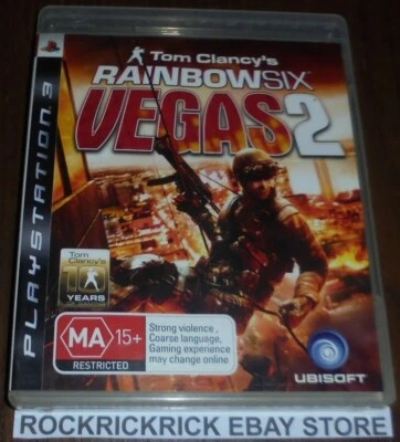 PLAYSTATION 3 GAME TOM CLANCY'S RAINBOW SIX VEGAS 2 PAL INCLUDES MANUAL - Image 1 of 3
