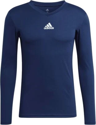 Adidas Mens Base First Layer Thermal Top T Shirt Crew Football Skins Baselayer - Image 1 of 2