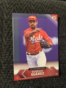2021 Kahns Baseball Trading Card Cincinnati Reds Team Issued Eugenio Suarez