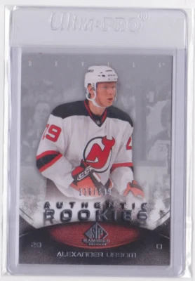2010-11 UD SP GAME-USED AUTHENTIC ROOKIES /699 ALEXANDER URBOM #123 DEVILS - Image 1 of 2