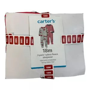 Carter's Baby & Toddler Boy's Full Zip Fleece Footed One Piece Pajama - Picture 1 of 2