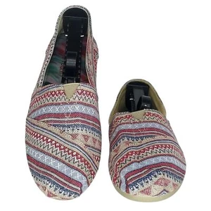 Bobs Skechers Damen-Flats 9 hellbraun bunt aztekisch Boho Hippie Landhaus neu ohne Etikett NEU - Bild 1 von 13