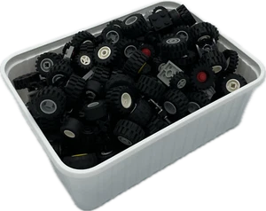 LEGO Classic Konvolut - Reifen & Räder Mix - gebraucht 0,5 kg (49,98 EUR/kg) - Bild 1 von 2