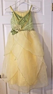Disney Store Princess Tiana Costume Dress Sz 7/8 - Picture 1 of 3