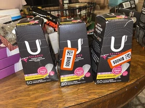 Lot of 3 U by Kotex Barely There Thong Individually Wrapped Pantiliners 50 ea - Picture 1 of 1