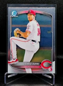 2025 Bowman Chase Burns #BCP-122 Bowman Chrome Prospects Cincinnati Reds - Picture 1 of 2