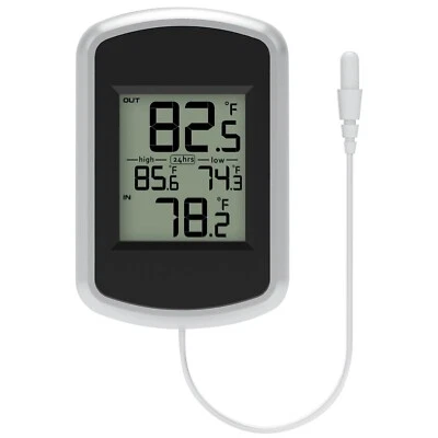 Wired Indoor Outdoor Thermometer, Home Room Temperature Monitor - WS0048 - Image 1 of 4