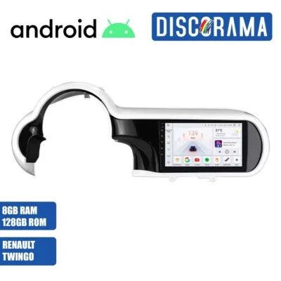 AUTORADIO ANDROID 8/128GB RENAULT TWINGO 2014-2024 STEREO AUTO TOUCH  WIFI NAVI - Immagine 1 di 4