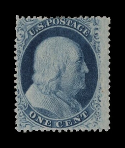 U.S. 24 MPH/OG - 1¢ Franklin ($110) - Picture 1 of 3