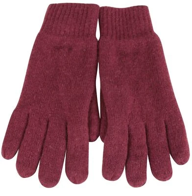 Guantes de punto de invierno para hombre GANT talla única púrpura lana de cordero y algodón Foto 1 de 3