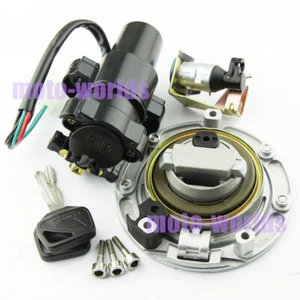 Ignition Switch Key Fuel Cap Set for Honda CBR900RR CBR929 2000-01/ CBR954 02-03 - Picture 1 of 5