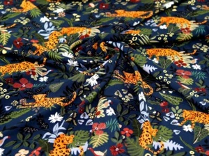Jungle Dreamer Viscose Challis Fabric Minerva Exclusive - POD - per metre - Picture 1 of 6