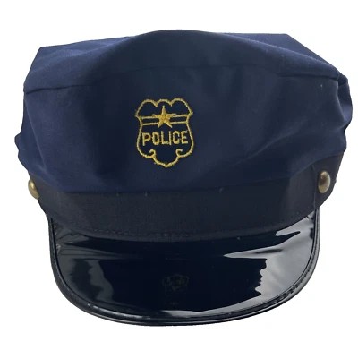 Sombrero de policía infantil 21" de diámetro. No ajustable. Muy buen estado. Se envía rápido Foto 1 de 4