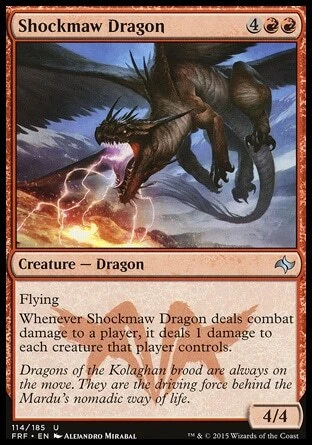 MTG Magic the Gathering Shockmaw Dragon (114/189) Fate Reforged LP - Image 1 of 1