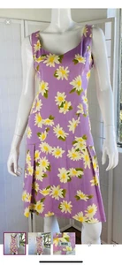 NWOT Moschino Cheap and Chic floral cotton dress IT 46 US 12 - Picture 1 of 5