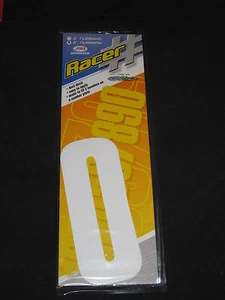 N-Style 6" Racer Racing Numbers "0" 4 Mil BMX MOTORCROSS GO KART 3 Pack WHITE - Bild 1 von 1