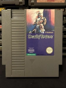 Deadly Towers Nintendo Entertainment System Cartridge Broderbund (Tested) - Picture 1 of 8