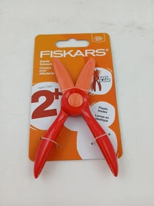 Fiskars Starter Scissors Safe Teaching Scissors for Kids Ages 2+ Easy Use Red - Picture 1 of 4
