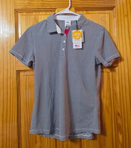 Polo Puma Volition America donna piccola blu scuro bianco brillante golf - Foto 1 di 6
