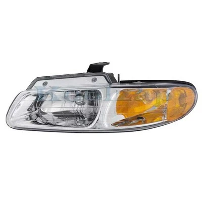 Faro delantero izquierdo ámbar y plástico transparente para caravana 2000 V Foto 1 de 4