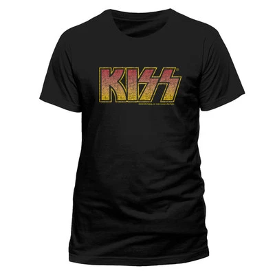 GILDAN Kiss Vintage Logo Gene Simmons Rock officiel T-shirt Hommes unisexe
