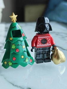 NEW Star Wars Darth Vader Custom Lego Minifigure Christmas Death Star Sweater - Picture 1 of 4