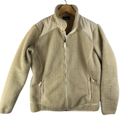 Patagonia Women's Beige Fleece Full Zip Jacket Size Medium - Image 1 of 4
