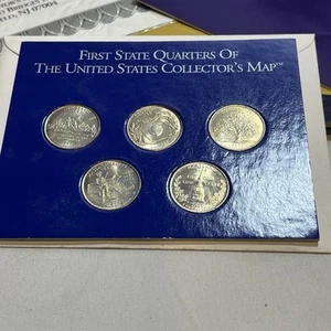 1999-2000 First State Quarters of the US Collector's NJ , GA, CT, MA, MD - Picture 1 of 1