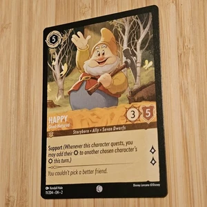 HAPPY STORYBORN ALLY SEVEN DWARFS 11/204 AX1 LORCANA DISNEY CARD SNOW WHITE  - Bild 1 von 2