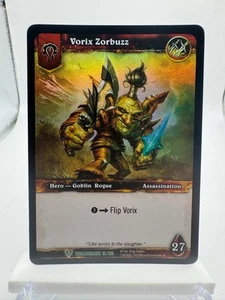 World of Warcraft TCG Worldbreaker Foil Hero Vorix Zorbuzz - Imagen 1 de 2