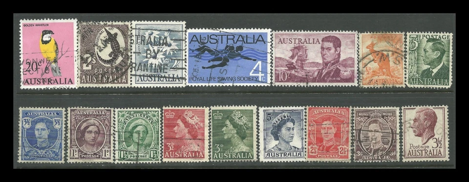 AUSTRALIA / LOTE DE 16 SELLOS / USADOS Foto 1 de 1
