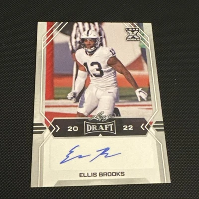Ellis Brooks 2022 Leaf Draft #BA-EB1 Autographs Penn State Nittany Lions AU - Image 1 of 2