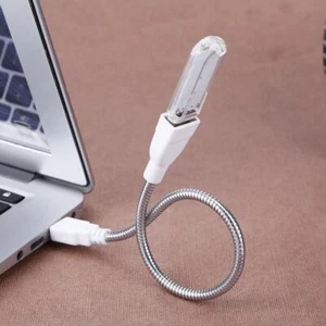 USB Male to Female Extension LED Light Adapter Cable Metal Flexible Tube UK - Afbeelding 1 van 7