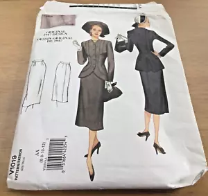 Vogue Pattern V1019 Size 6 To 12 - Uncut In Factory Folds - Picture 1 of 5