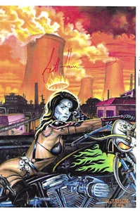 Baby Angel X ashcan HTF Signed by Scott Harrison 8 pages B&W nuclear chaos VF - Picture 1 of 1