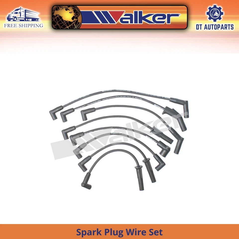 For 1977-1996 Ford F-150 4.9L L6 Spark Plug Wire Set Walker  1978 1979 1980 1981 - Image 1 of 1