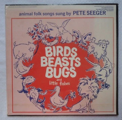 Pete Seeger Birds, Beasts, Bugs & Little  Fishes Folk Songs Vinyl LP Sealed  - Image 1 of 2
