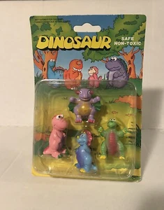 NEW Soma Dinosaur Set of 4 Figures 1992 In Unopened Package Dino - Picture 1 of 2
