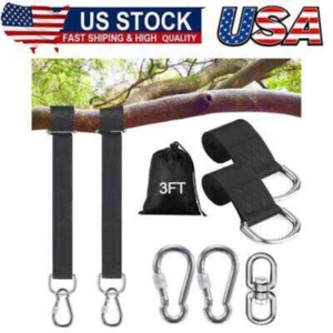 Tree Swing Hanging Straps Kit,3FT,Heavy Duty Holds 5500LBS Extra Long Adjustable - Picture 1 of 8