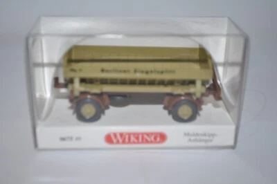 Remolque Wiking 0675 49 Muldenkipp "Wg 9" "Berliner Ziegelsplitt" NUEVO - (¡RARO!) Foto 1 de 3
